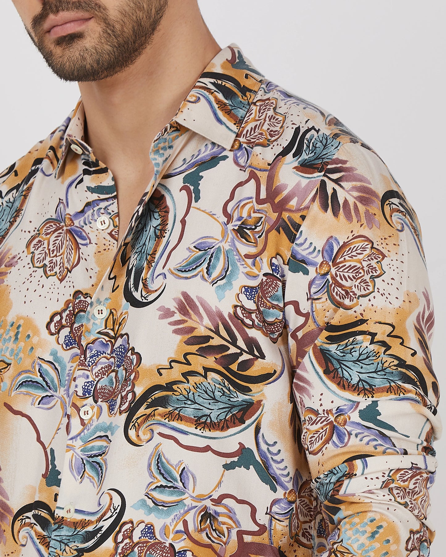 MUFTI PRINTED SHIRT