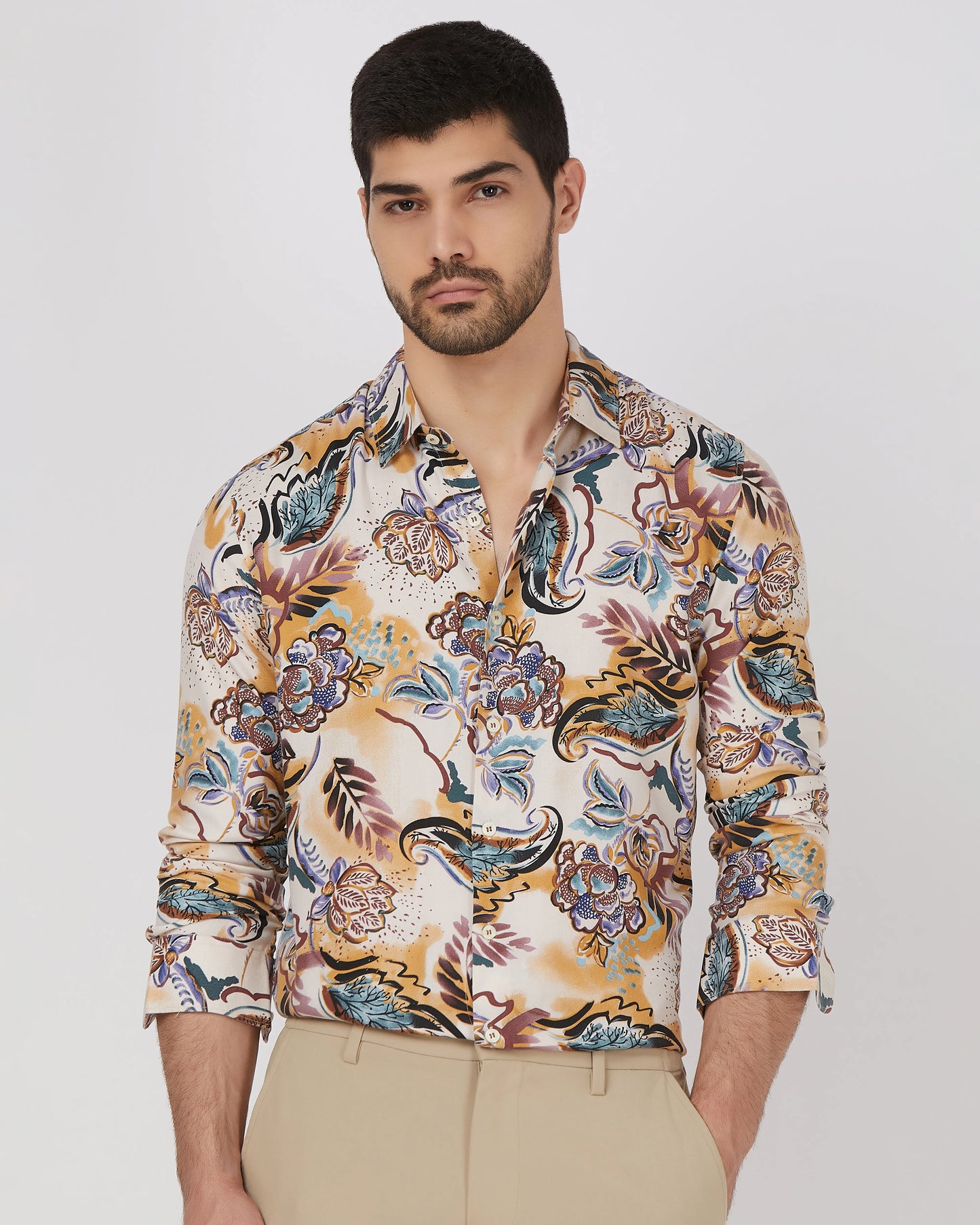 MUFTI PRINTED SHIRT
