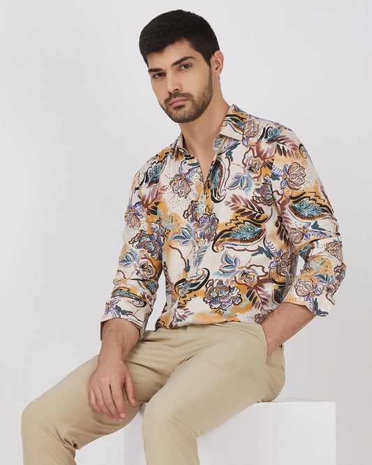 MUFTI PRINTED SHIRT