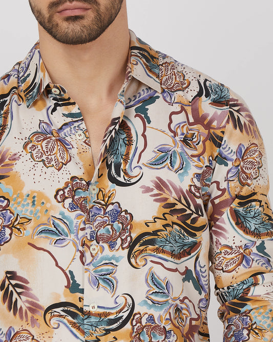 MUFTI PRINTED SHIRT